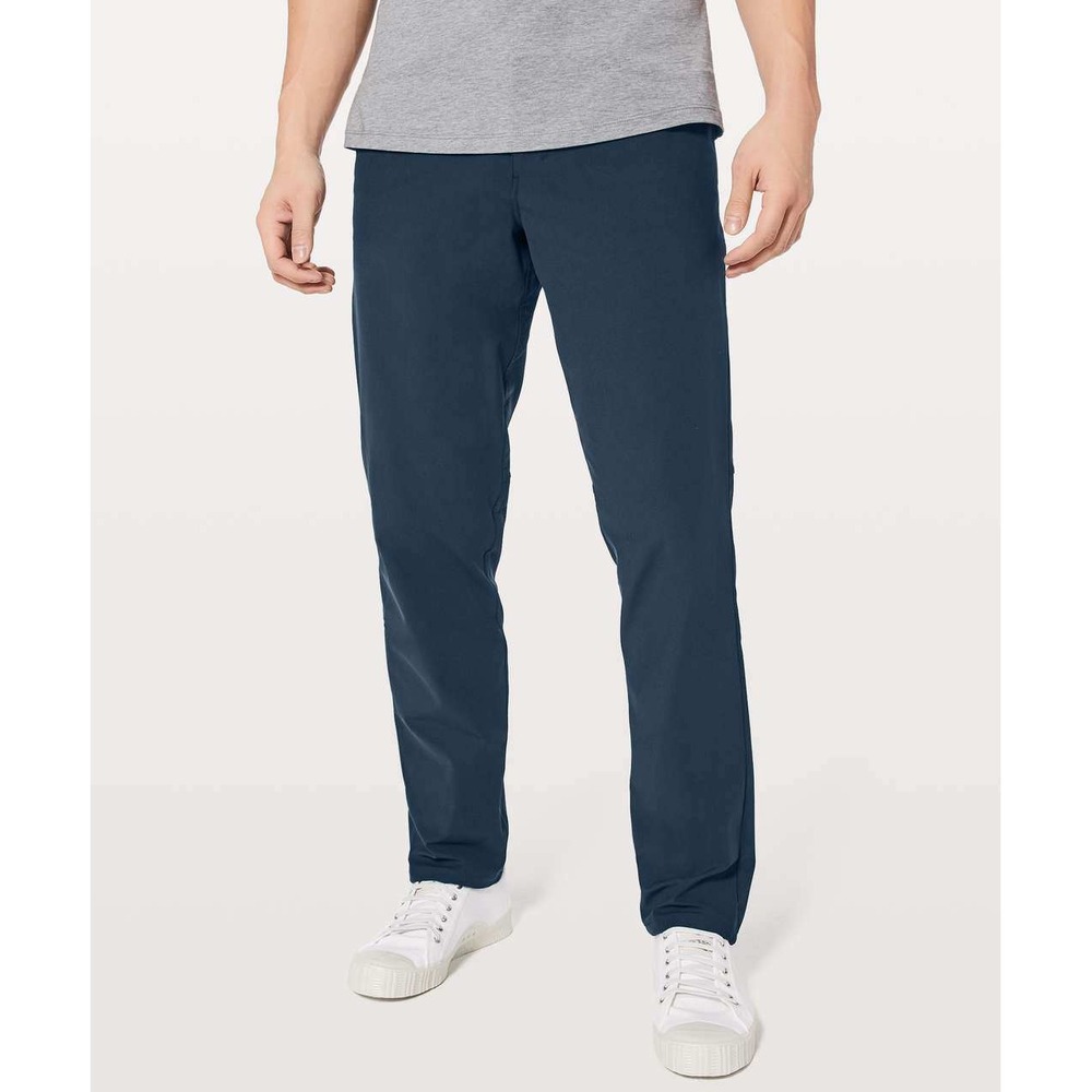 Lululemon ABC Pant Classic 32" Warpstreme True Navy Mens Size 34 Casual M5583S